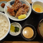 Honke Kanoya Kagoshima - 鶏の唐揚げ定食…830円