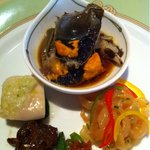 潮夢来 - 上海蟹の紹興酒漬け入り特別前菜