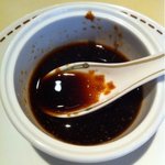 潮夢来 - 上海蟹用の黒酢。私は、付けない派！