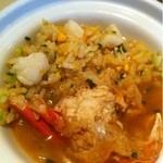 潮夢来 - 伊勢エビのチャーハンに、極上スープを掛けて。
      