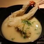 富小路 やま岸 - 蟹しゃぶ白味噌仕立て♪