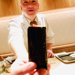 銀座 しのはら - 鮪べったら漬けの巻物