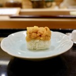 鮨みなと - ［2019/02］寿司⑪ 浜中産うにの握り