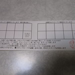 麺、喰い、工房 なかみち - なかみちグループ　共通ポイントカード（中身）