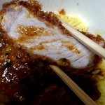 SPICY CURRY 魯珈 - ラムカレー弁当＋檍の上ロースカツ　勝手にコラボ！