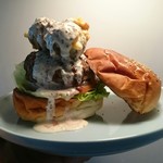 自家製フライドマッシュルームバーガービルダーズ風❤