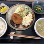 すみれキッチン - コロッケ&チキン南蛮950円