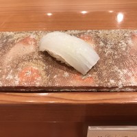 鮨 おさむ - 槍烏賊！
                塩と橙で！