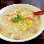 中国菜家 明湘園 - フカヒレと蟹肉ラーメン　通常１３８０円