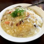 中国菜家 明湘園 - フカヒレと蟹肉のあんかけチャーハン　通常１４８０円