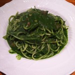 イタリア料理 スペランツァ - マグロほほ肉と焼き白菜の春菊ソーススパゲティー