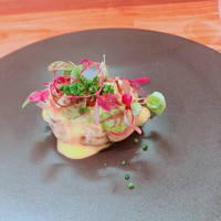 イタリア料理 スペランツァ - フキノトウ風味の焼きニョッキ
                      ミモレットチーズソース