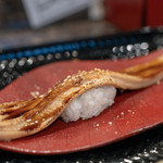 回転寿したかくら - 2019.2 穴子一本握り（400円）