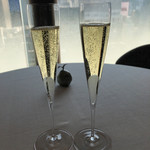 エスキス - ランチコースに含まれているグラスシャンパン