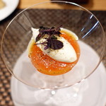 ARMONICO - サンデーランチ、モッツァレラチーズのムースと完熟トマトのジュレ
