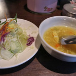 マレーシア ボレ - セット（サラダ、スープ）