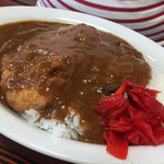 みちのく食堂 - 2019年2月。カツカレー750円。