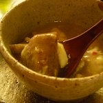 京洛肉料理 いっしん - 柚子と山椒がきいていました♪お肉にもほんのり火が通っていて美味しかった♪