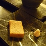 京洛肉料理 いっしん - 近江牛ステーキの醤油の泡と西洋山葵　サラダ