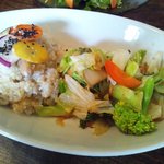 玄米野菜かけごはん