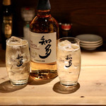 餃子とスパークリング バブルス - 知多ハイボール