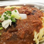 立ちスパ アッパーカット - 並盛＋辛味オイル＋味変カレー