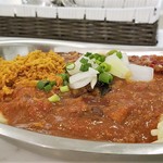 立ちスパ アッパーカット - 並盛＋辛味オイル＋味変カレー