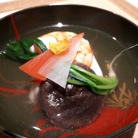 乃木坂 しん - 「車海老と胡桃豆腐」