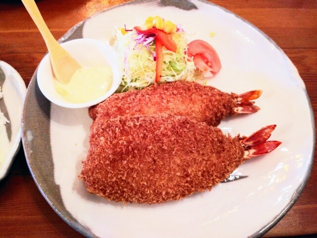 大海老フライ W ﾉ By りん1025 グリル コーヒー はせがわ Grill Coffee はせがわ 北大路 ハンバーグ 食べログ