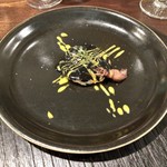 セルサルサーレ - 自然薯と蛍烏賊のソテー お好み焼き風