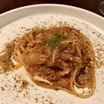 セルサルサーレ - 発酵した白魚と白菜のリングイネ