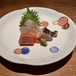 Kotaro - お造り3種盛り：銀鮭 鰆 黒鯛