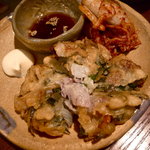 嬉々 わらまさ - もち豚と海老のチヂミ