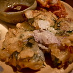 嬉々 わらまさ - もち豚と海老のチヂミ