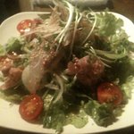 もじよ - 本日の鮮魚サラダ。カンパチとネギトロ。680円。