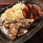 つぼつぼ - 日替りランチ ハムカツ&サバの竜田揚げ