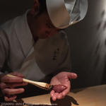 すし ふくづか - 背中の部分、中トロにぎり