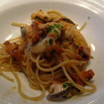 ポンテ ベッキオ - 鱧とジロール茸のスパゲッティ、すだちの香り