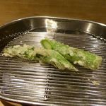 てんぷら 深町 - アスパラ