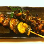 肝焼き、くりから串