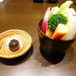 旬魚介×串揚げ　Kushi‐Toria M’s - 1200円ランチ三浦野菜