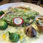 ナガタ店 - メバルの生海苔のクリーム仕立て