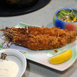 天然海水いけす海陽亭 - 大海老フライ