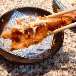 なみはな - フライ盛り合せ単品620円、エビフライ