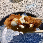 なみはな - フライ盛り合せ単品620円、カキフライ