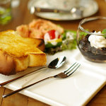 セピアコーヒー - 2011/11/5 たらもサンドセット(580円)