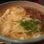 山岐庵うどん - ・肉ごぼううどん 570円 +大盛り 100円