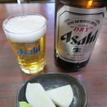 Soba Dokoro Yabu - 瓶ビール（アサヒスーパードライ）