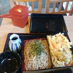 久美野 - 天ざるそば(上)　１２００円