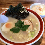 鮎ラーメン - しょうがそば、鮎姫ゴハン